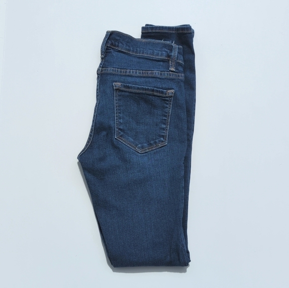 Frame Denim Columbia Road Distressed Medium Wash Low Rise Le Skinny Jeans 26 - Picture 1 of 16